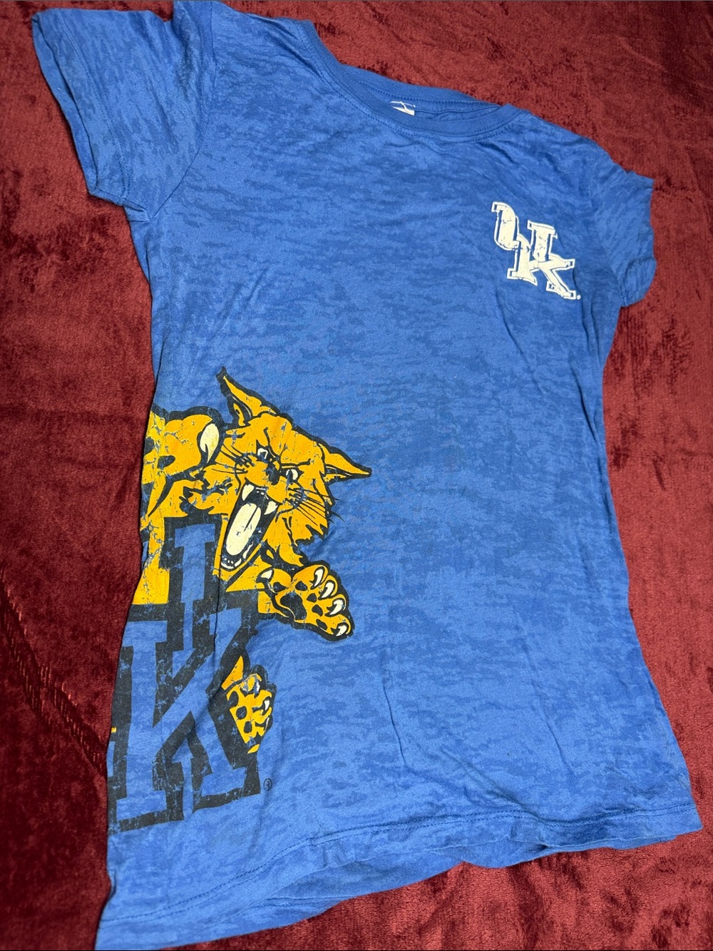 University of Kentucky Blue Wildcats Graphic Tee - Blue & Yellow